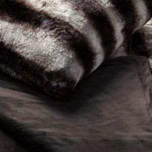 Arhaus Bedding New Faux Fur Chinchilla Bed Blanket Poshmark